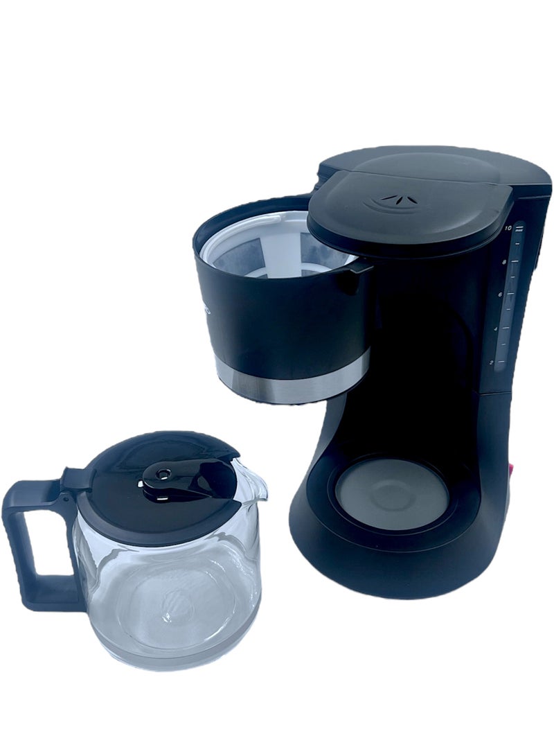 gvc pro - Coffee Maker, Fast Heating, Removable Filter, Auto Shut-Off, Water Level Indicator - 1.2 L 680 W GVCM-1812 Black - Image 1