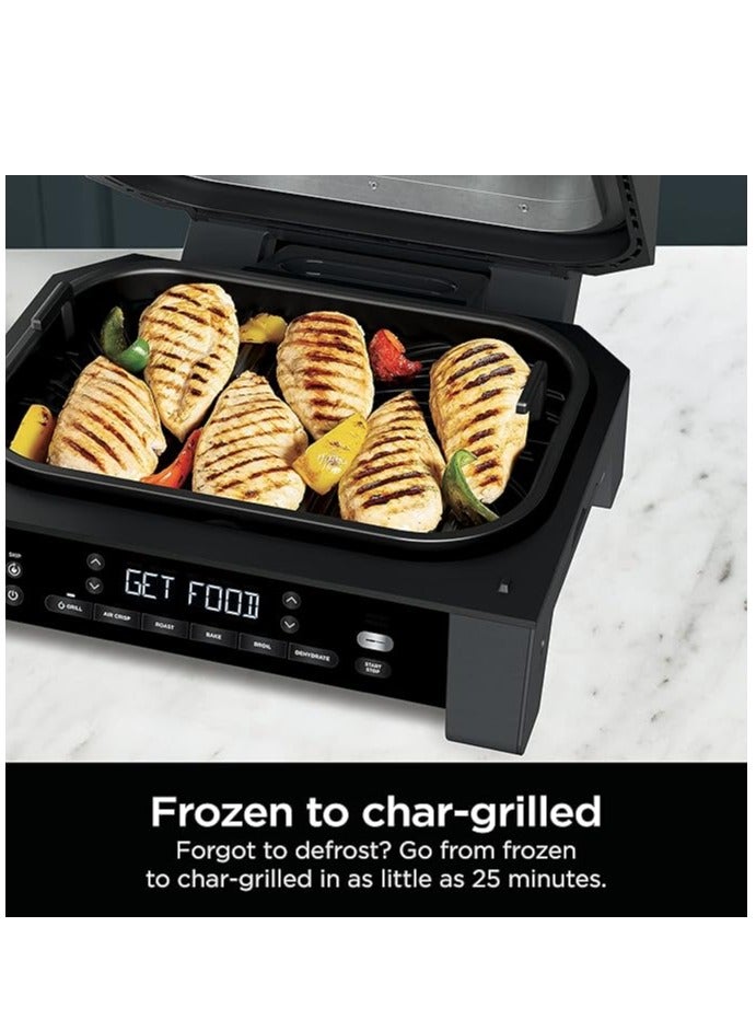 Ninja Foodi Smart XL 6-in-1 Indoor Grill With Air Fry, Roast, Bake, Broil, And Dehydrate, Foodi Smart Thermometer, 2nd Generation, 3.8 L 1760 W DG551ME Black/Silver  - Image 5