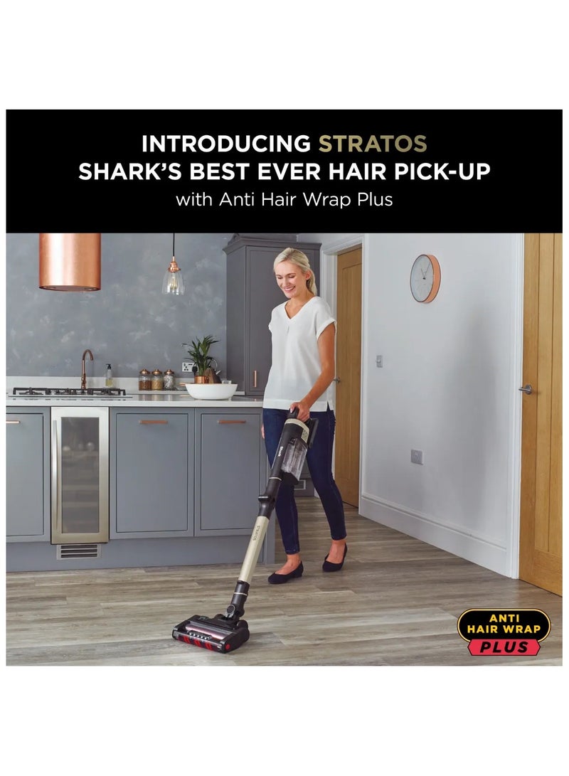 Shark - Stratos Cordless Stick Vacuum Cleaner With Anti Hair Wrap Plus And Clean Sense IQ, Single Battery, 1760 W IZ400MET Charcoal/Rose Gold - Image 1