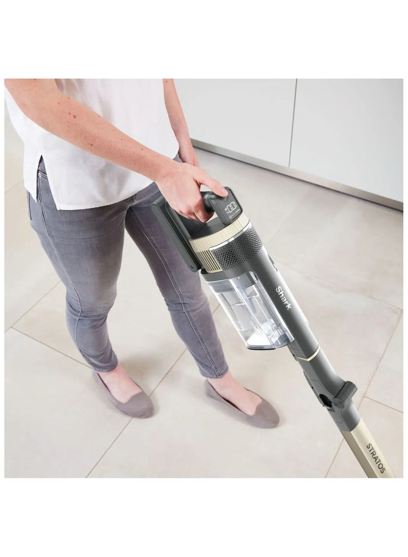 Shark - Stratos Cordless Stick Vacuum Cleaner With Anti Hair Wrap Plus And Clean Sense IQ, Single Battery, 1760 W IZ400MET Charcoal/Rose Gold - Image 1