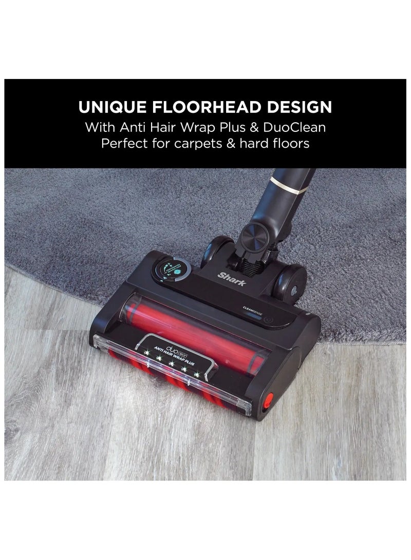Shark - Stratos Cordless Stick Vacuum Cleaner With Anti Hair Wrap Plus And Clean Sense IQ, Single Battery, 1760 W IZ400MET Charcoal/Rose Gold - Image 1