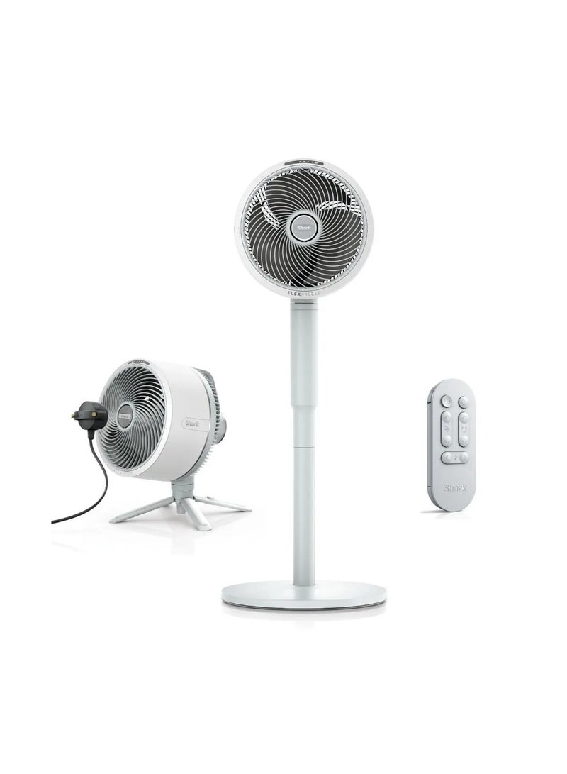 شارك FlexBreeze High-Velocity Fan, Hybrid Corded And Cordless Portable Cooling Fan, Indoor And Outdoor, With Remote Control, Adjustable Tilt, UV And Water-Resistant, Powerful And Quiet, 1760 W FA220ME White  - Image 1