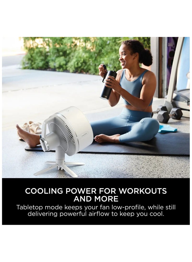 Shark - FlexBreeze High-Velocity Fan, Hybrid Corded And Cordless Portable Cooling Fan, Indoor And Outdoor, With Remote Control, Adjustable Tilt, UV And Water-Resistant, Powerful And Quiet, 1760 W FA220ME White - Image 1