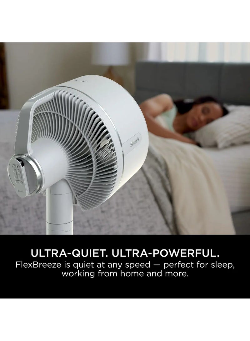 Shark - FlexBreeze High-Velocity Fan, Hybrid Corded And Cordless Portable Cooling Fan, Indoor And Outdoor, With Remote Control, Adjustable Tilt, UV And Water-Resistant, Powerful And Quiet, 1760 W FA220ME White - Image 1