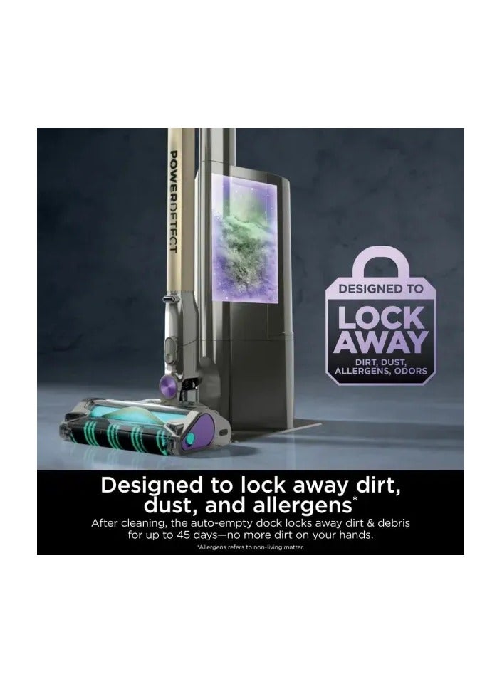Shark PowerDetect Clean And Empty Cordless Pet Vacuum Cleaner, 70 Minutes Run-Time, 1760 W IP3251MET Mocha Grey/Brass  - Image 5