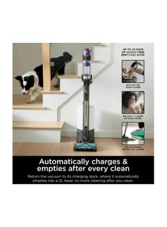 Shark PowerDetect Clean And Empty Cordless Pet Vacuum Cleaner, 70 Minutes Run-Time, 1760 W IP3251MET Mocha Grey/Brass  - Image 4