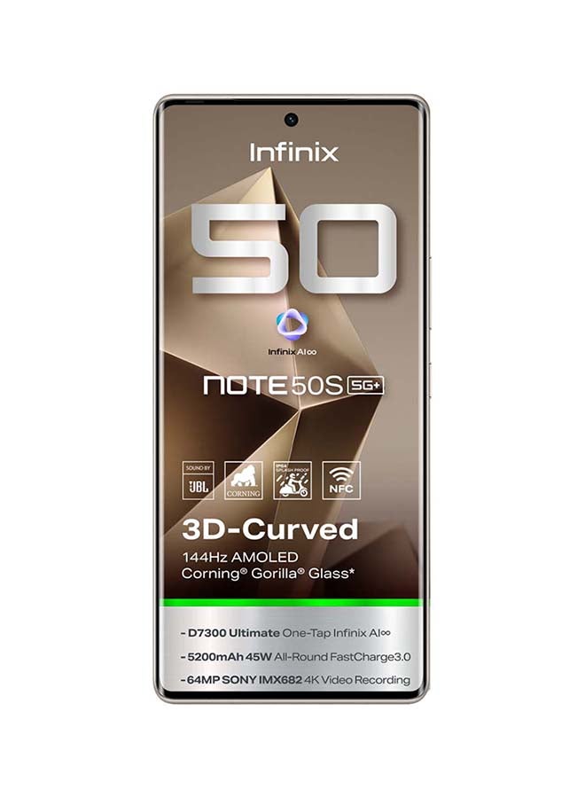 Infinix - Note 50 S Dual SIM Titanium Grey 8GB RAM 256GB 5G - Middle East Version - Image 1
