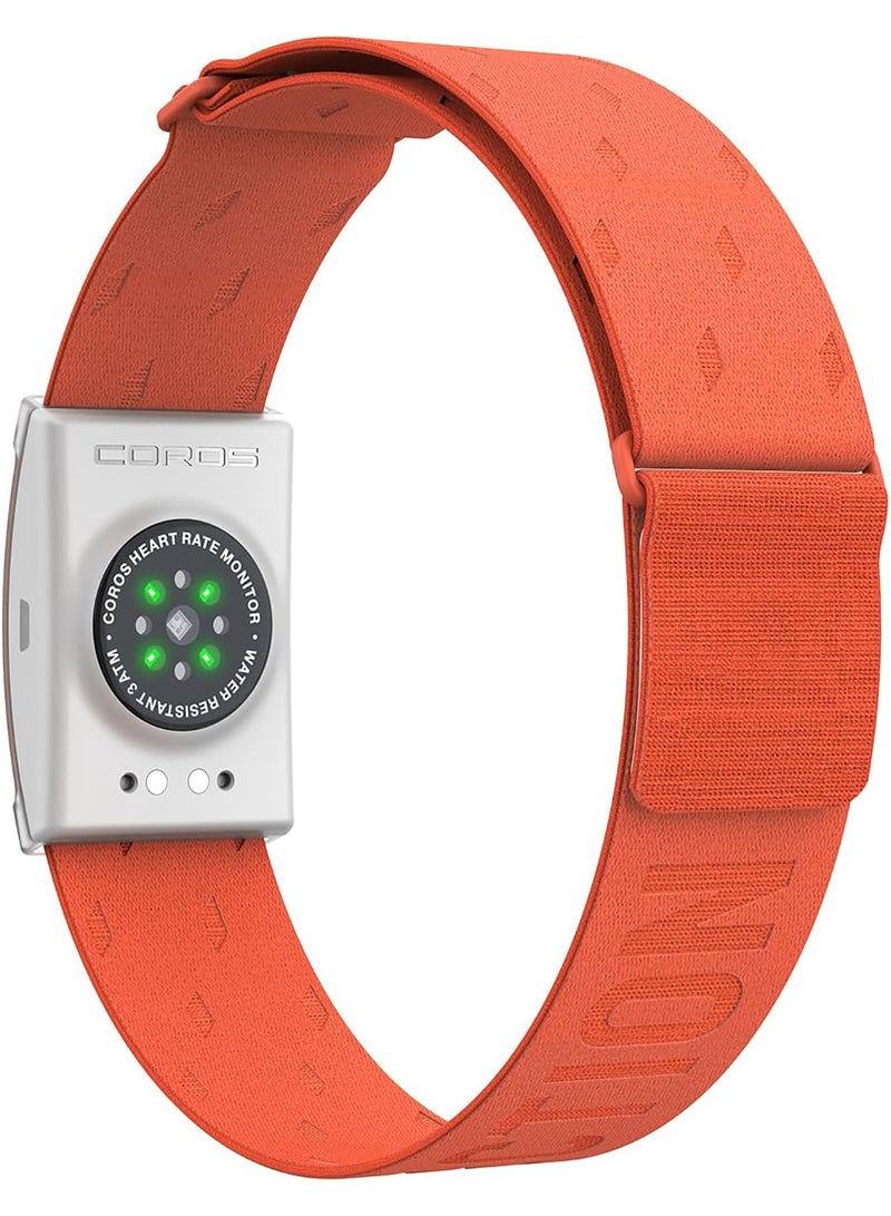 COROS - Heart Rate Monitor, Comfort, Easy To Wear, Auto-Wear Detection, Advanced Sensor, Precise Data, Bluetooth, 38 Hours Battery Life, Compatible With Up To 3 Connections, For Run And Bike - Orange - Image 1