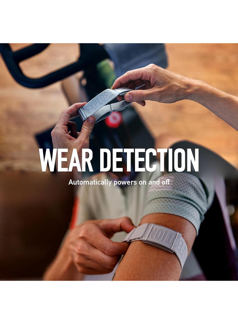 COROS - Heart Rate Monitor, Comfort, Easy To Wear, Auto-Wear Detection, Advanced Sensor, Precise Data, Bluetooth, 80 Days Battery Life, Compatible With Up To 3 Connections, For Run And Bike - Grey - Image 1