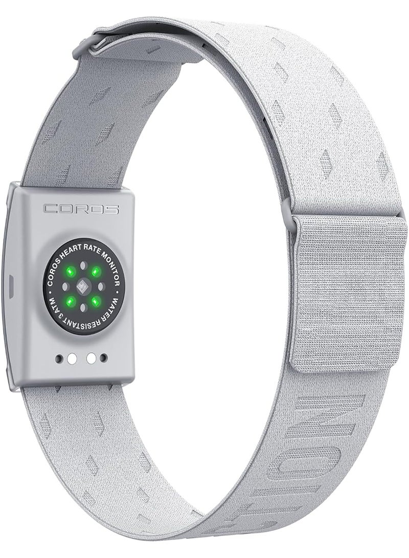 COROS - Heart Rate Monitor, Comfort, Easy To Wear, Auto-Wear Detection, Advanced Sensor, Precise Data, Bluetooth, 80 Days Battery Life, Compatible With Up To 3 Connections, For Run And Bike - Grey - Image 1