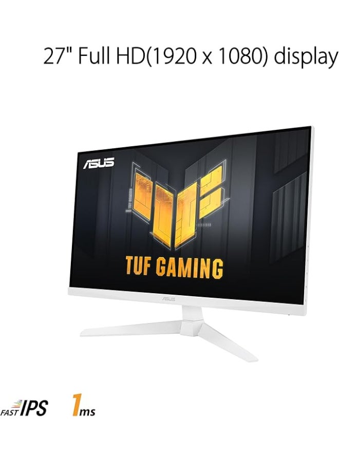 ASUS TUF Gaming VG279Q3A-W Gaming Monitor – 27-inch, Full HD(1920x1080), 180Hz, Fast IPS, ELMB Sync, 1ms (GTG), FreeSync Premium™, G-Sync compatible(under processing), Variable Overdrive, 99% sRGB black  - Image 2