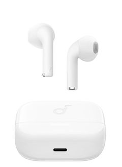 Soundcore K20i Semi-in-Ear Earbuds, Bluetooth Wireless, 36H Playtime, Fast Charge, Clear Sound, Comfortable Fit, ENC 2-Mic Clear Calls, Custom EQ, IPX5, Bluetooth 5.3, App Control White  - Image 1