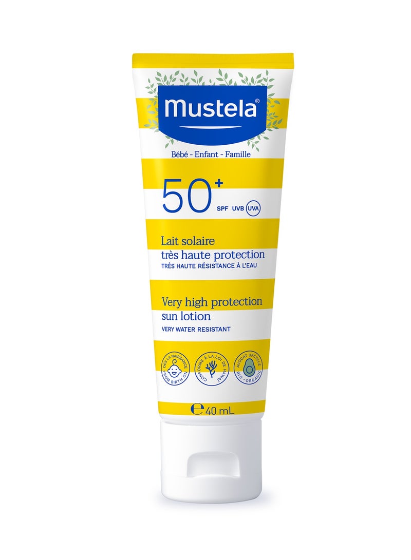Mustela Very High Protection Sun Lotion SPF 50+  - Image 1