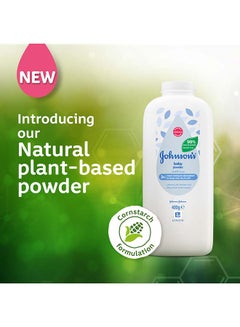 Johnson's Cornstarch Formulation Plant Based Baby Powder - 400 Gram  - Image 2