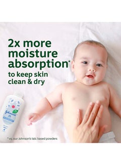 Johnson's Cornstarch Formulation Plant Based Baby Powder - 400 Gram  - Image 5