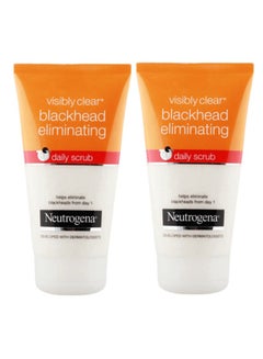 نيوتروجينا 2 Pcs Visibly Blackhead Eliminating Daily Scrub 150ML  - Image 1