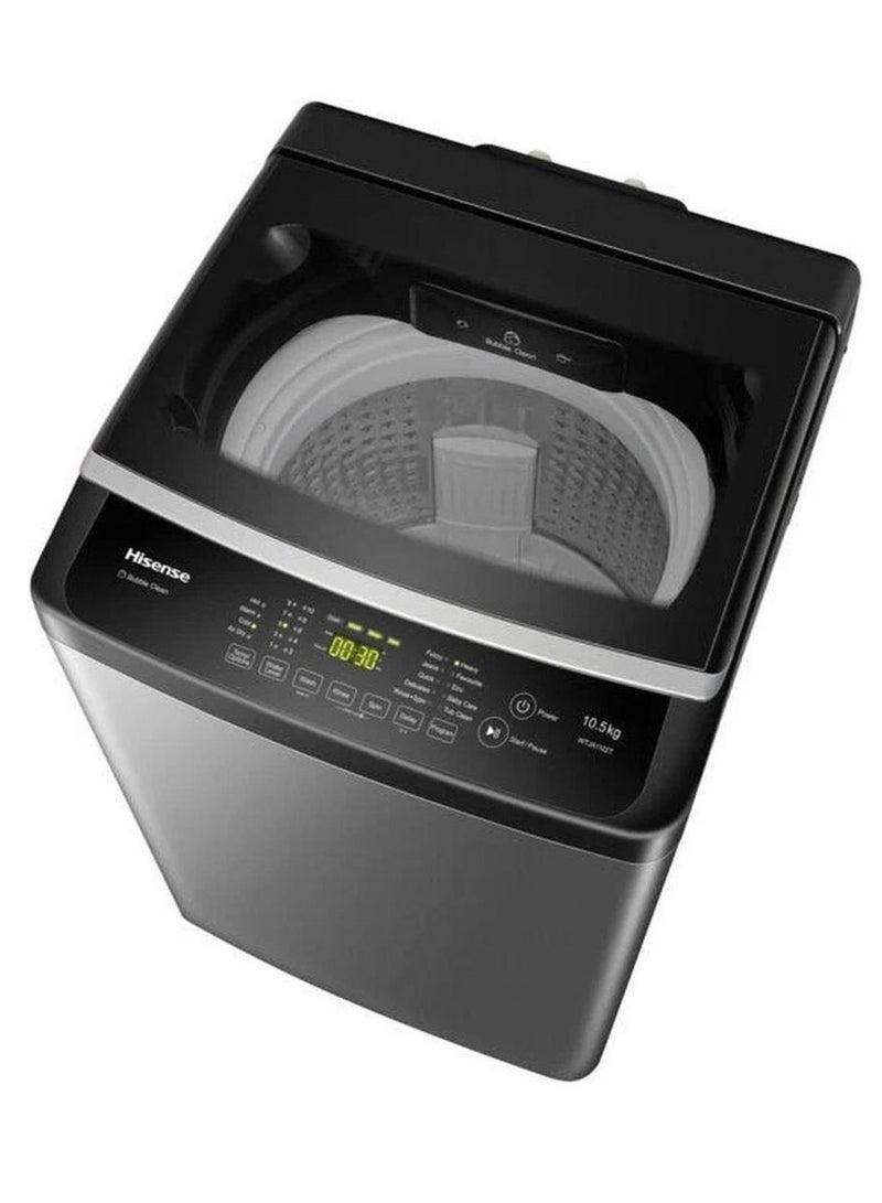 هايسنس Top Load Washer 11 kg WTJA1112T Titanium Grey  - Image 3