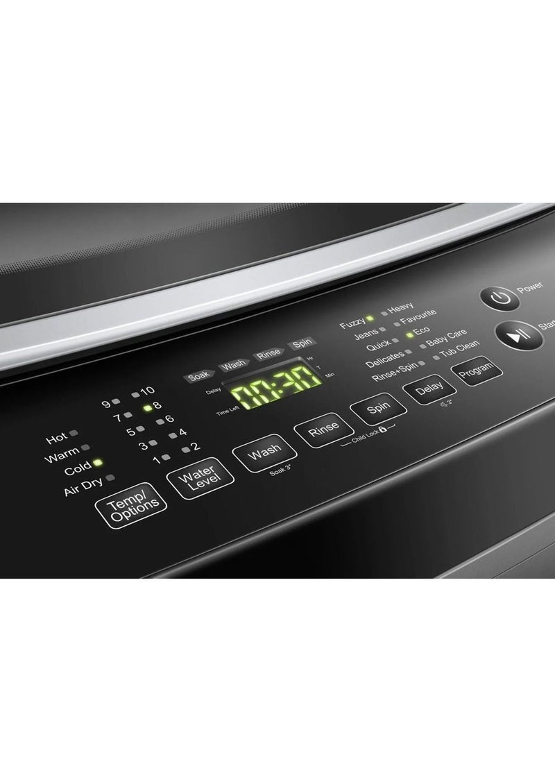 هايسنس Top Load Washer 11 kg WTJA1112T Titanium Grey  - Image 4