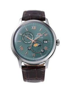 أورينت Men's Bambino Automatic Sun&Moon Leather Strap Men's Watch RA-AK0805E - 41.5mm  - Image 1