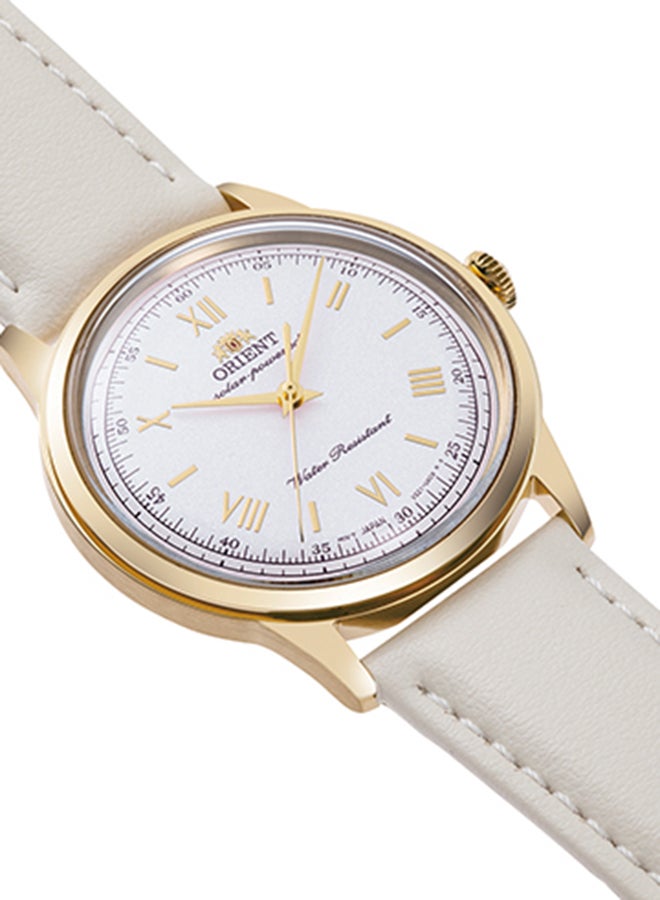 أورينت ساعة يد للرجال من بامبينو تعمل بالطاقة الشمسية بحزام جلد RA-WK0001S - 38.4 مم - Image 2