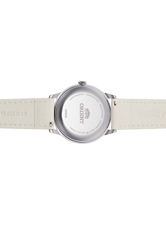 ORIENT Boys' Bambino Solar Powered Analog Leather Strap Men's Watch RA-WK0002E - 38.4mm - Image 4