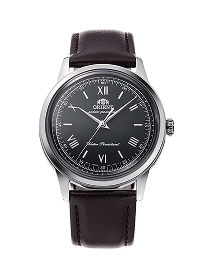 ORIENT Men's Bambino Solar Powered Analog Leather Strap Men's Watch RA-WK0004L - 38.4mm - Image 1