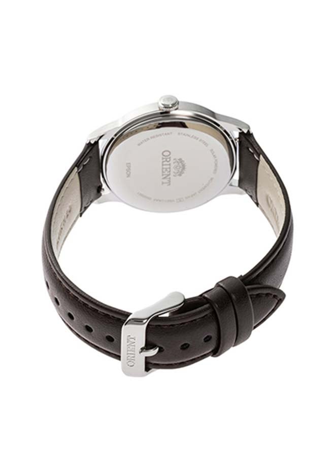 ORIENT Men's Bambino Solar Powered Analog Leather Strap Men's Watch RA-WK0004L - 38.4mm - Image 3