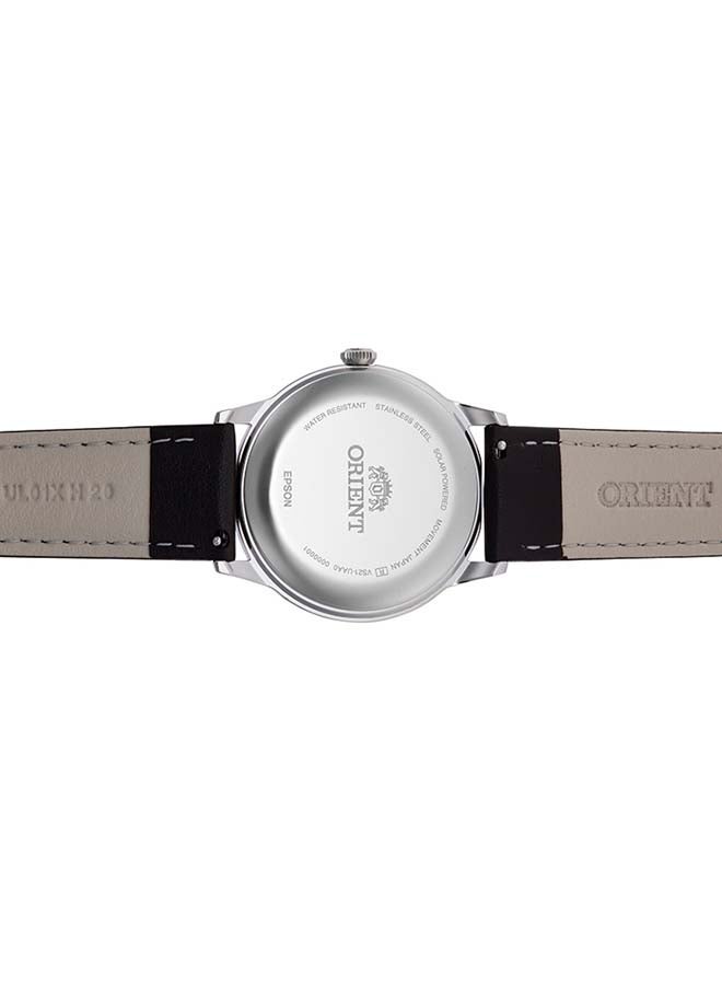 ORIENT Men's Bambino Solar Powered Analog Leather Strap Men's Watch RA-WK0004L - 38.4mm - Image 4
