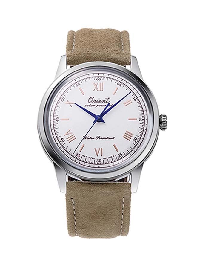 ORIENT Men's Bambino 75th Anniversary Solar Powered Analog Leather Strap Men's Watch RA-WK0006S - 38.4mm  - Image 1