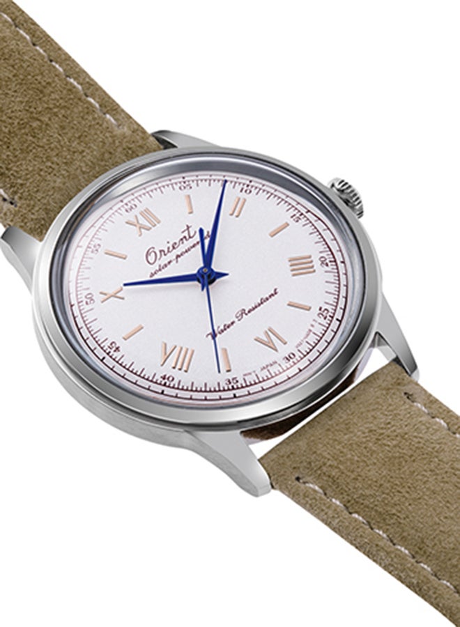 ORIENT Men's Bambino 75th Anniversary Solar Powered Analog Leather Strap Men's Watch RA-WK0006S - 38.4mm  - Image 2