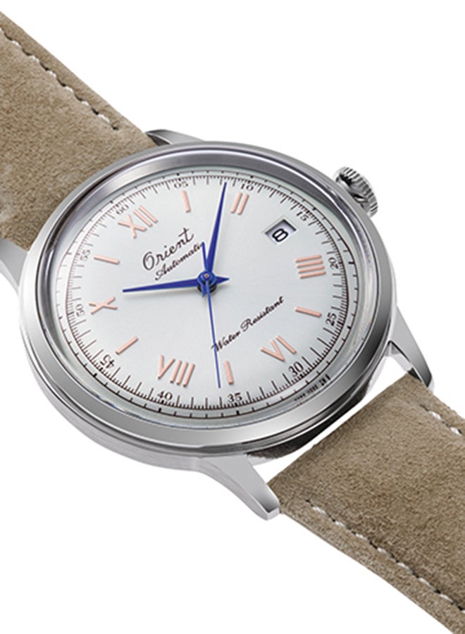 أورينت Men's Bambino 75th Anniversary Automatic Analog Leather Strap Men's Watch RA-AC0027S - 40.5mm - Image 2