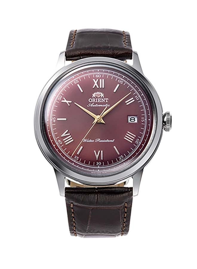 أورينت ساعة يد رجالية أوتوماتيكية بحزام جلد من بامبينو RA-AC0026R - 40.5 مم - Image 1