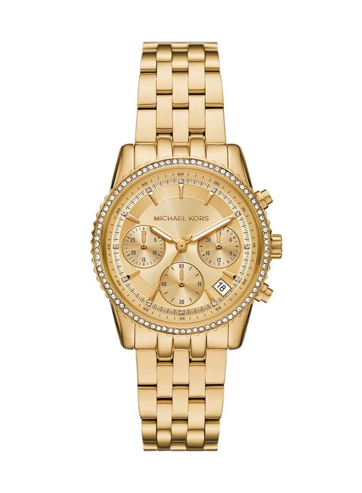 Michael Kors Women's Gold Dial Quartz Watch - Image 1