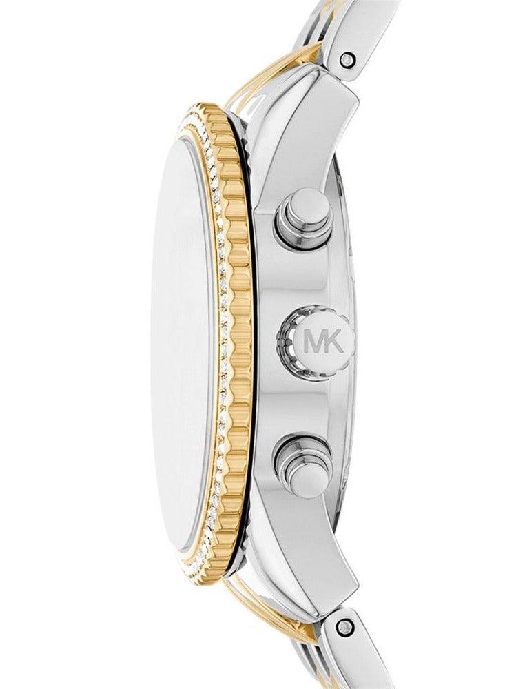 مايكل كورس ساعة ميني ريتز كرونوغراف، ساعة ستانلس ستيل ثنائية اللون، MK7532 - Image 2