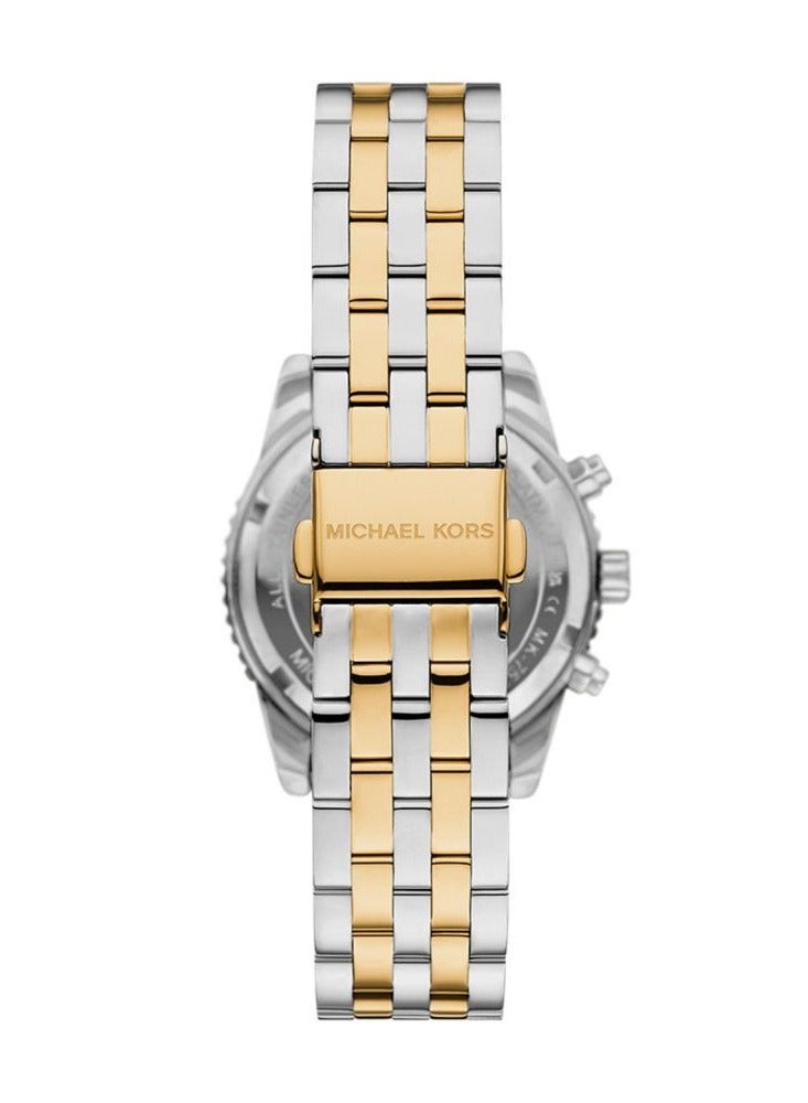 مايكل كورس ساعة ميني ريتز كرونوغراف، ساعة ستانلس ستيل ثنائية اللون، MK7532 - Image 3