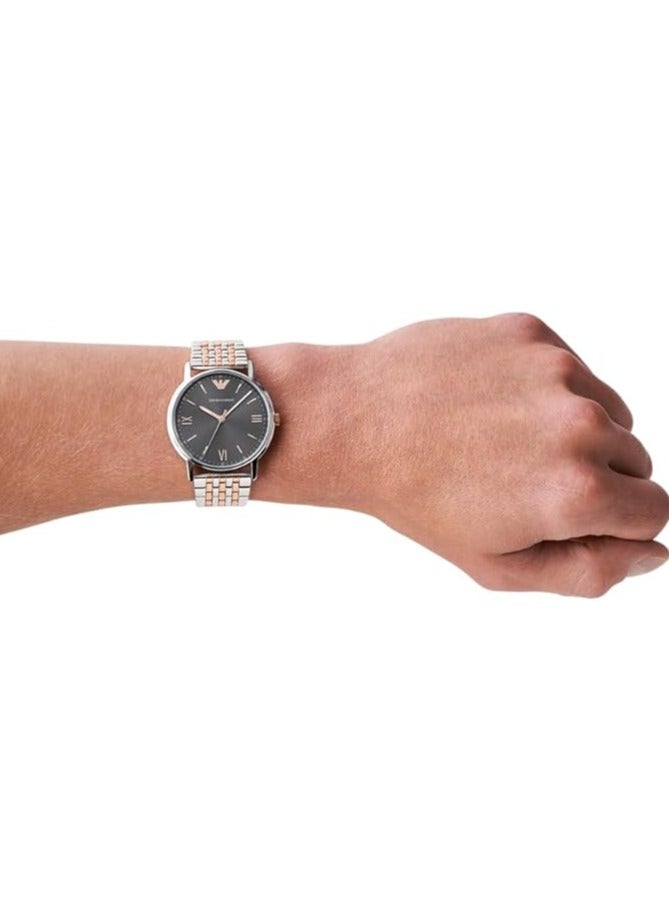 EMPORIO ARMANI Men's Three-Hand Stainless Steel Watch, 41mm - Image 5