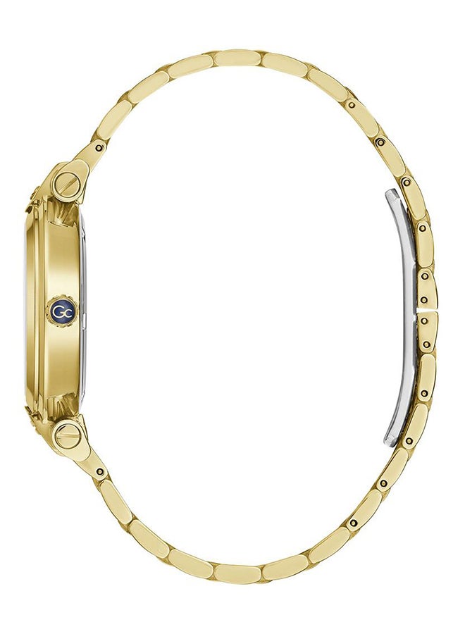 جي سي ساعة يد نسائية كوارتز أنالوج بشكل دائري من الفولاذ المقاوم للصدأ Y96002L1MF - 34 مم - Image 3