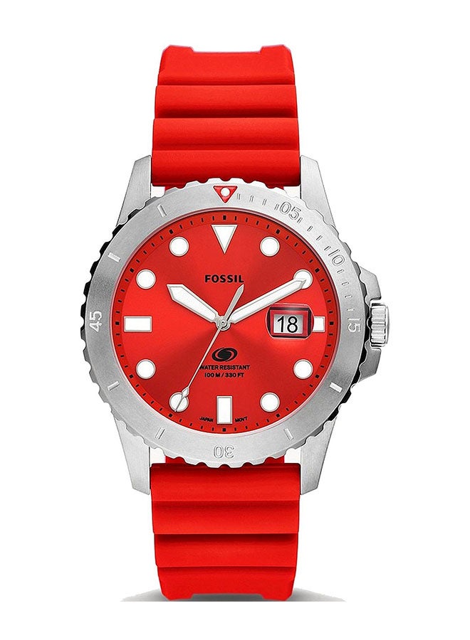 FOSSIL Men's Red Dial 42Mm Watch - Image 1