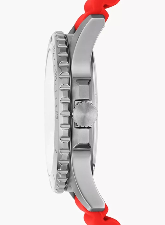 FOSSIL Men's Red Dial 42Mm Watch - Image 2