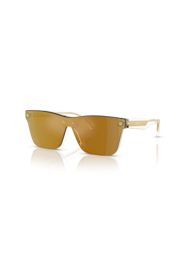 VERSACE Unisex  Rectangular Shape  Sunglasses 4004U - Lens Size: 28 Mm - Crystal - Image 1