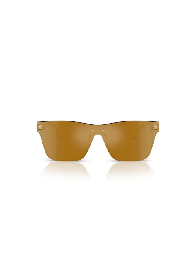 VERSACE Unisex  Rectangular Shape  Sunglasses 4004U - Lens Size: 28 Mm - Crystal - Image 2