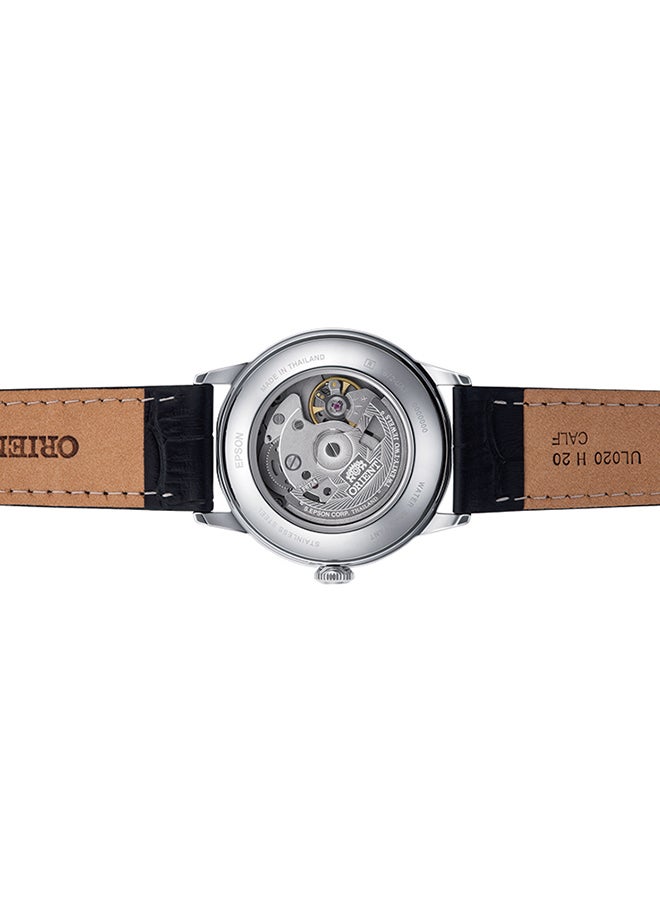 أورينت ساعة ميكانيكية كلاسيكية للرجال RA-AC0M02B، قرص أسود، 38.4 مم، مقاومة للماء 30 متر - Image 3