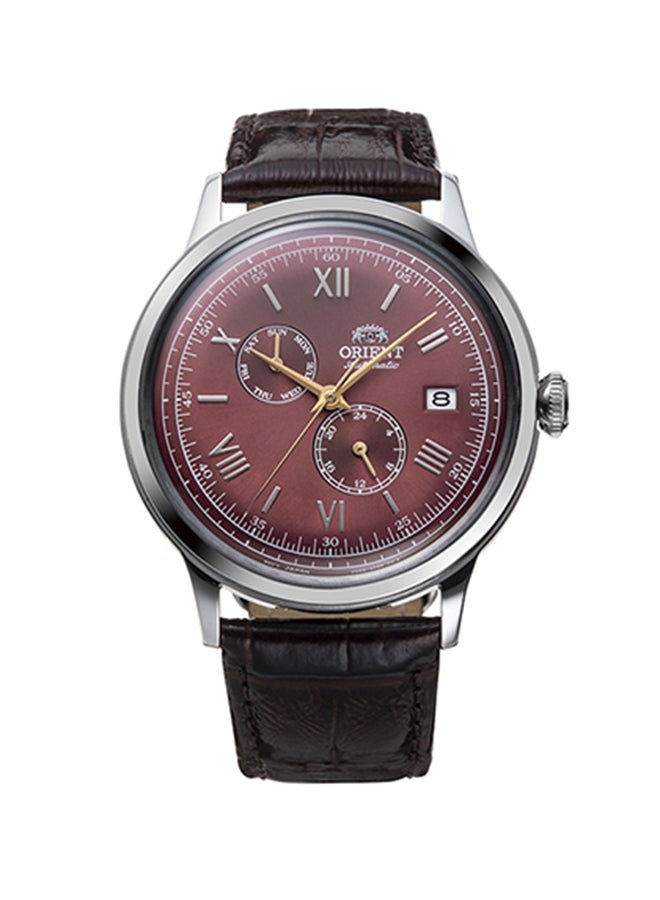 أورينت Boys' Bambino Automatic Analog Leather Strap Men's Watch RA-AK0705R  - Image 1