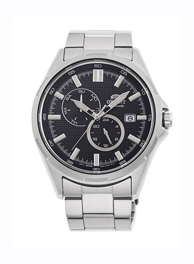 أورينت ساعة يد أوتوماتيكية ذات قرص أسود من الفولاذ المقاوم للصدأ للرجال RA-AK0602B - Image 1