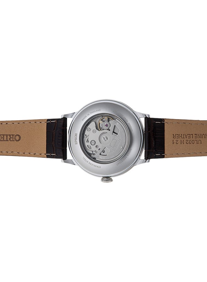 ORIENT Men's Bambino Automatic Analog Leather Strap Men's Watch RA-AK0702Y - Image 3