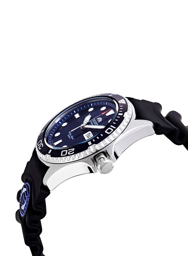 أورينت Men's Ray II Automatic Blue Dial Rubber Strap Men's Watch FAA02008D9 - Image 2