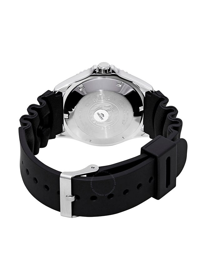 أورينت Men's Ray II Automatic Blue Dial Rubber Strap Men's Watch FAA02008D9 - Image 3