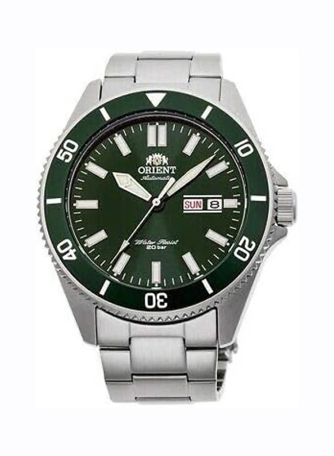 أورينت ساعة رجال رياضية ميكانيكية من الفولاذ المقاوم للصدأ Ra-Aa0914E09C، خضراء، رياضية - Image 1