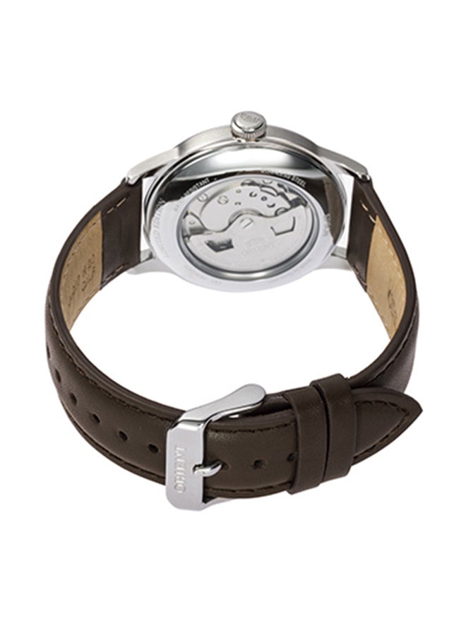 ORIENT Men's Bambino Automatic Copper Dial Leather Strap Men's Watch RA-AC0M15Y - Image 3