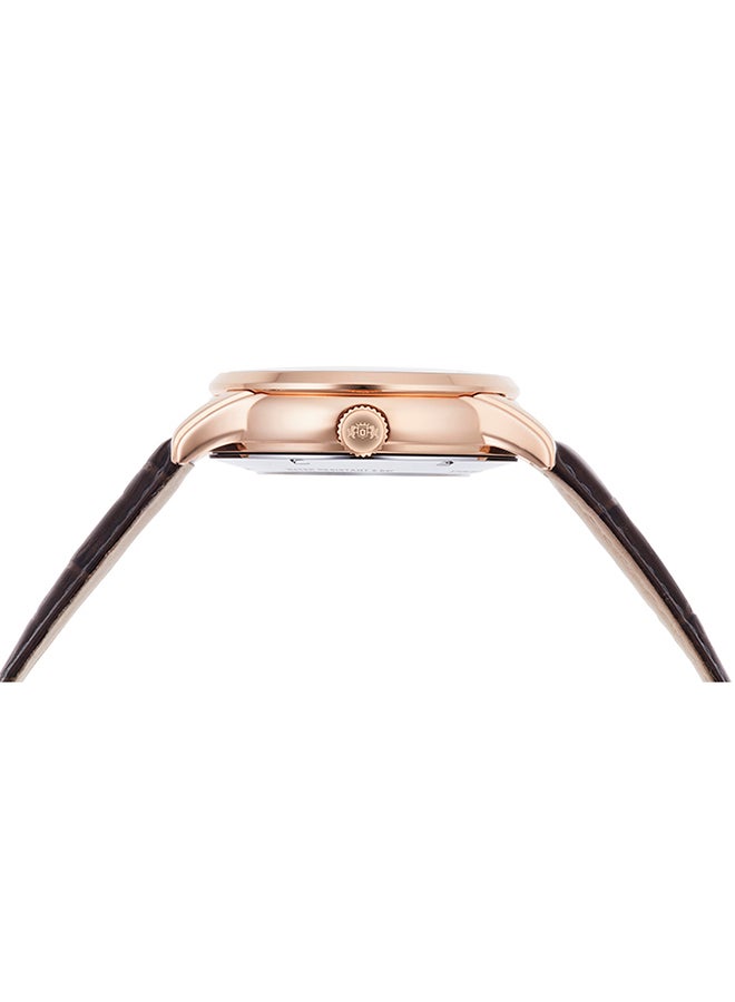 أورينت ساعة يد جلدية للرجال بتصميم دائري تناظري RA-AS0009S - 42 مم - Image 2